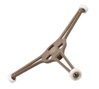 OUNONA Support pour Plateau Tournant Micro-ondes avec Anneau Rotatif à Roulettes Support Triangulaire Remplacement pour Plateau Verre Installation Rapide et Rotation Fluide