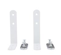 OUNONA Supports D'écran de L, Équerres D'angle Droit 90°, Lot de 2 Sets de Clips Fixation Robustes pour Cloison de Bureau, Accessoires de Support D'étagère, Compatible Installation