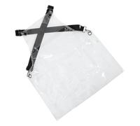 OUNONA Tablier de Coiffeur Imperméable Transparent en Tpu 50 Microns avec Sangle de Cou Réglable, Longueur 60 Cm, Léger et Respirant, Protection Complète pour Salon de Coiffure et Usage