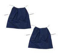 OUNONA Tablier Imperméable à Manches Longues Unisexe Lot de 2 Protection Anti-Huile et Eau Tissu Résistant Taille Ajustable Couleur Bleu Foncé la Cuisine Pâtisserie et Ménage