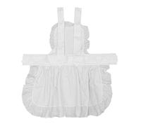 OUNONA Tabliers Femmes Filles Tablier de Serveuse Tablier de Cuisine (Blanc)