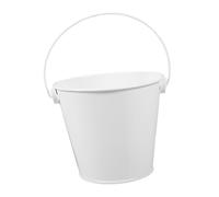 OUNONA Tambouriner Seau à Huile Seau En Métal Avec Anse Petits Seaux à Crayons Mini Seaux Cotillons Récupérateur De Graisse Pour Grill Graisseur Centres De Table De Fête Blanche Fer Blanc