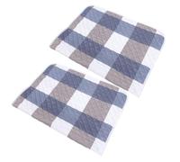 OUNONA Tapis de Cage Réutilisables pour Cochons d'Inde et Lapins, Doublures Absorbantes en Coton Bleu, Lot de 2 Pièces, Gardent l'environnement Sec pour Petits Animaux
