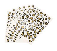 OUNONA Tatouages Temporaires Léopard 6 Pcs Réalistes Pour Femmes Motifs Dorés Transfert D'eau Corps Festival Décoration