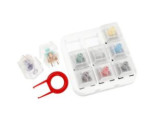 OUNONA Testeur Clavier Mécanique 9 Axes Base Acrylique Transparente, Outil de Test Précis en Plastique pour Switches G, Purple et Autres, Accessoire Clavier pour Diagnostic PC