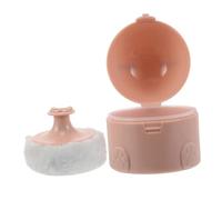 OUNONA Travel Powder Container Set For Women And Portable Loose Powder Puff Holder With Large Coverage Plastic Case For Home And Travel Use