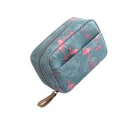 OUNONA Trousse De Maquillage Portable Flamingo, 1 Grosse Taille, Étanche, Légère en Dacron, Poignée, pour Voyages Et Utilisation Quotidienne