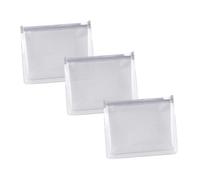 OUNONA Trousse de Maquillage Transparente en PVC Étanche, Lot de 3 Paquet Portables, pour Articles de Toilette, Rangement Pratique Pouvant être Rangé Un Paquet à Dos Trousse
