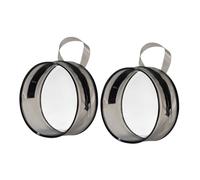 OUNONA Trousse De Maquillage Transparente Multifonction 2 Pièces Taille Ronde Légère Portable pour Voyageuses Organisatrices De Cosmétiques