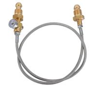 OUNONA Tuyau de soudage pour bouteilles d'argon : raccord G 5/8 pouce, manomètre, adaptateur de remplissage de bouteille, régulateur, tuyau pour l'alimentation en gaz