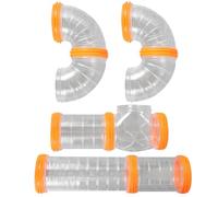 OUNONA Tuyaux Plastique Tunnel pour Hamster Kit de Connexion Transparent pour Cage à Petits Animaux comme Écureuils et Hérissons