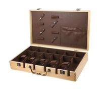 OUNONA Valise de Rangement pour Outils de Coiffure 1 Étui Bois Coiffeur Organisateur Tondeuse Ciseaux Peignes