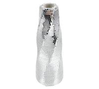 OUNONA Vase Décoratif Disco Miroir Argenté en Plastique et Verre Finition Miroir Réfléchissant, Facile à Nettoyer, pour Centre de Table Moderne et Fêtes Entre Amis