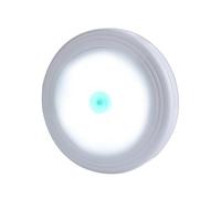 OUNONA Veilleuse LED Portable avec Bouton-Poussoir Lumière Blanche Alimentation par Piles Intégrées Lampe de Nuit Compacte pour Placard et Couloir Éclairage D’Appoint Pratique