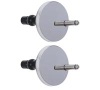 OUNONA Vis de Fixation pour Abattant de Toilettes Lot de 4 Pièces avec Charnières et Patins en Caoutchouc Ø60 MM Accessoires Compatibles pour Siège Wc Standard Installation Facile et