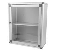 OUNONA Wall Mounted Medicine Box with Transparent Window for Emergency Access Portable Storage Organizer for Bathroom Banks Offices and Use