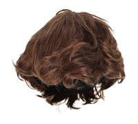 OUNONA Wig Homme Court Marron Réaliste Perruque Synthétique Légère pour Usage Professionnel et Événements Style Naturel Confortable pour Hommes