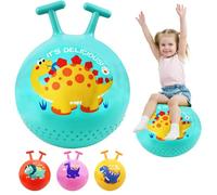 OUOQI Boule de Trémie Gonflable,Ballon Sauteur pour Enfants,Ballon Sauteur avec Poignée,Gonflable Balle Trémie,Balle Sauteuse Gonflable,Balle Rebondissante pour Enfants,pour Activités Intérieur Jeux