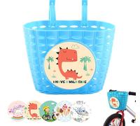 OUOQI Panier Velo Enfant,Enfants Avant Guidon Paniers,Panier de Guidon de Vélo Enfant,Panier de Vélo en Plastique,Bicyclette Réglable Panier,Convient à La Plupart des VéLos pour Enfants