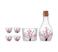 OUOULAJY Ensemble de pots à saké de style japonais pour bureau, table à manger, pique-nique