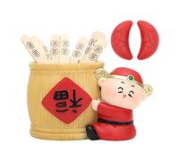 OUOULAJY Figurine Dieu de la Fortune Sculpture de table pour armoire, salon, bibliothèque Style A