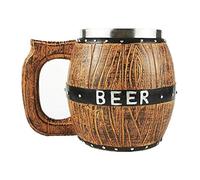 OUOULAJY Tasse à bière en forme de seau en bois 580 ml