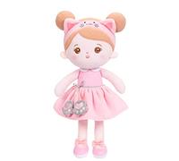 OUOZZZ Peluche Bébé Fille 32cm - Poupée de Chiffon, Jouet 1-6 an, Cadeau pour Poupée Bébé Fille,Poupée de Chat