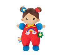 OUOZZZ Poupée Chiffon Fille, Doux Bébé Poupée Peau Marron Enfant, 25cm | Doudou chiffon souple, première poupée en tissu doux, peluche marron lavable, compagnon de sommeil de petite fille