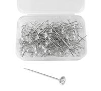 oupados 100 Pièces Épingles à Coudre Épingles à Fleurs en Cristal de Diamant Épingles Droite avec Boîte pour la Mariée Bricolage Couture Artisanat Boutonnière, Décorations
