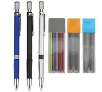 oupados 3 Pièces Crayons Mécaniques Porte Mines 2,0 mm avec 2 Étuis Recharges Noir et 1 Étuis Recharges de Couleur, 2B Crayon Criterium de Dessin pour Croquis d'Art, Écriture, Marqueur