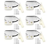 oupados 6 Pièces Mini Loquets Tactiles Loqueteaux pour Porte Mini Latch Serrure de Ressort Loquet avec vis pour Maison Portes Placards Fenêtres