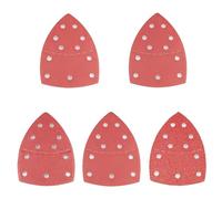 oupados Lot de 100 feuilles abrasives triangulaires 11 trous 105 x 152 mm