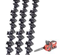 OUPADOS Lot de 3 chaînes de tronçonneuse, pas de 0,325 cm, calibre 1,5 mm, 76 maillons pour barre de 55 cm, chaînes semi-ciselées, compatibles avec les têtes d'outils de conception à 90 degrés