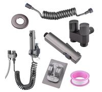 oupados Pulvérisateur de Bidet à Main Kit Douchette WC Double Mode Avec Ensemble de Tubes Télescopiques de 2 m Convient pour le Nettoyage Personnel Comme la Cuisine et la Salle de Bain