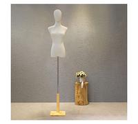 OUPAIAI Buste de Femme Mannequin Couture, Hauteur Réglable 47,2"- 74,8" Torse du Tailleur pour L'affichage Bijoux Vêtements(Natural,A)