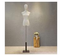 OUPAIAI Buste de Femme Mannequin Couture, Hauteur Réglable 47,2"- 74,8" Torse du Tailleur pour L'affichage Bijoux Vêtements(Brown,A)