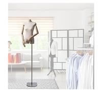 OUPAIAI Femme Mannequin De Couture Formes Vestimentaires, Shop Vitrine avec Support en Métal Anti - Empreintes Digitales pour L'affichage Bijoux Costumes, Hauteur Réglable 66"- 91"(B)