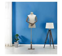 OUPAIAI Torse Mannequin Enfant 2-3 Ans Mannequin Couture, Mannequin Buste Tailleur Enfant Formes Vestimentaires Enfant avec Base Ronde en Bois pour Vitrine Affichage(B,120#)