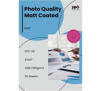 OUPP-100 Feuilles X A4 Papier Photo Couché Mat 170G Impression Jet D'Encre, Tirage Quotidien Abordable, Maxi Pack Economique -56-100