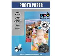 Oupp-50 X A4 Feuilles Papier Photo Fine Art Satiné Perlé, Jet D' Encre, Grammage Elevé 290g, Qualité D'archivage Professionnelle -124-50