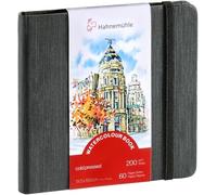 OUPP-Carnet D'Aquarelle 200 G/M², Grain Fin, 30 Feuilles, Blanc Naturel, 19,5 X 19,5 Cm