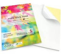 OUPP-Evergreen Goods Lot De 30 Feuilles A4 Auto-Adhésives-Finition Blanc Mat-Étiquette Arrière Autocollante Pour Impression Jet D'Encre Et Laser/Silhouette Compatible (Fba)
