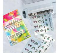 Oupp-Lot De 10 Feuilles D'autocollants En Vinyle Pour Machine À Découper Format A4 Argenté Brillant Imprimables À Jet D'encre Et Au Laser Convient Pour Cricut Silhouette Faites Autocollants