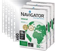OUPP-Lot De 1500 Folios Navigator Universal A4 80 G + 60 Pochettes Multiperceuses En Plastique Pour Folios Din A4 (1500 Feuilles + 60 Poches)