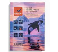 OUPP-Papier Photo Brillant A3, 150G/M², Recto, Séchage Rapide, Résistant À L'Eau Et Aux Rayures, Haute Brillance Des Couleurs, Din A3 (297 X 420 Mm), 50 Feuilles