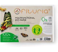 OUPP-Papier Recyclé A4 80Gr, 250 Feuilles 100% Fabriqué Avec Du Papier Recyclé, Paquet De Papier Recyclé De Feuilles, Couleur Naturelle Convient Pour Imprimante Laser Et Jet D'Encre- (1 Paquet)