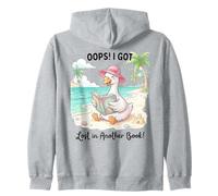 Oups, I Got Lost in Another Book Beach Goose Reader Sweat à Capuche