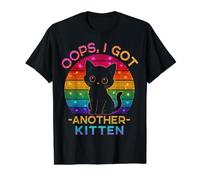 Oups, J'Ai Un Autre Chaton - Chat drôle T-Shirt Graphique avec Valeur, Homme, Noir, L
