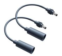 OUQYLG Lot de 2 câbles adaptateurs DC 5521 Starlink Mini DC mâle vers femelle - 18 cm - Étanche - Convertisseur d'alimentation - Accessoires de rechange compatibles avec Starlink Mini