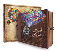 Our Adventure Book 146 pages Album photo scrapbooking 22,5 x 19,8 cm, couverture de lettre en relief, journal de voyage, journal de voyage, livre de souvenirs pour couples, livre de souvenirs pour